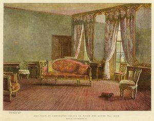 La chambre du palais de Kensington où la reine est née - Percy Macquoid